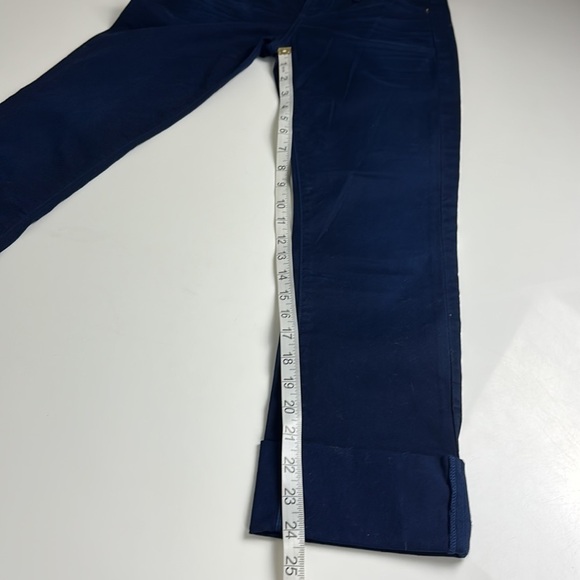 Citizen of Humanity Dani Cropped Straight Leg Pants Blue Size 24 - Picture 14 of 14